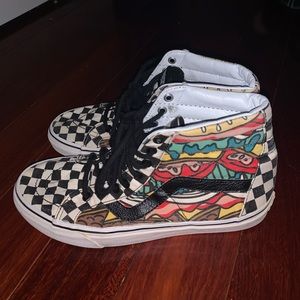 Van's Burger & Plaid Designed Hightops